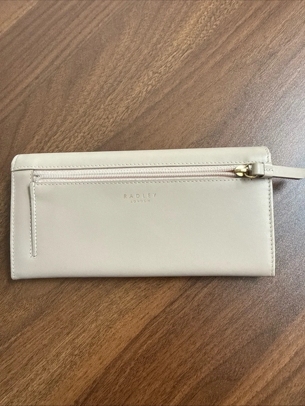 RADLEY LONDON Cream Wallet with Black Scottie and Red Collar Accent